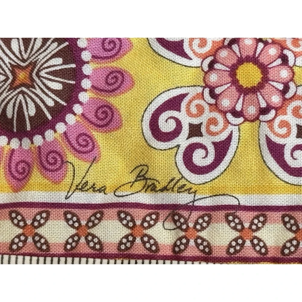 Vera Bradley Yellow/Pink Floral Toggle Tote